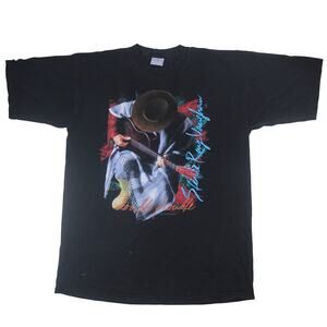 Vintage 1989 Stevie Ray Vaughan Double Trouble Graphic Band T Shirt